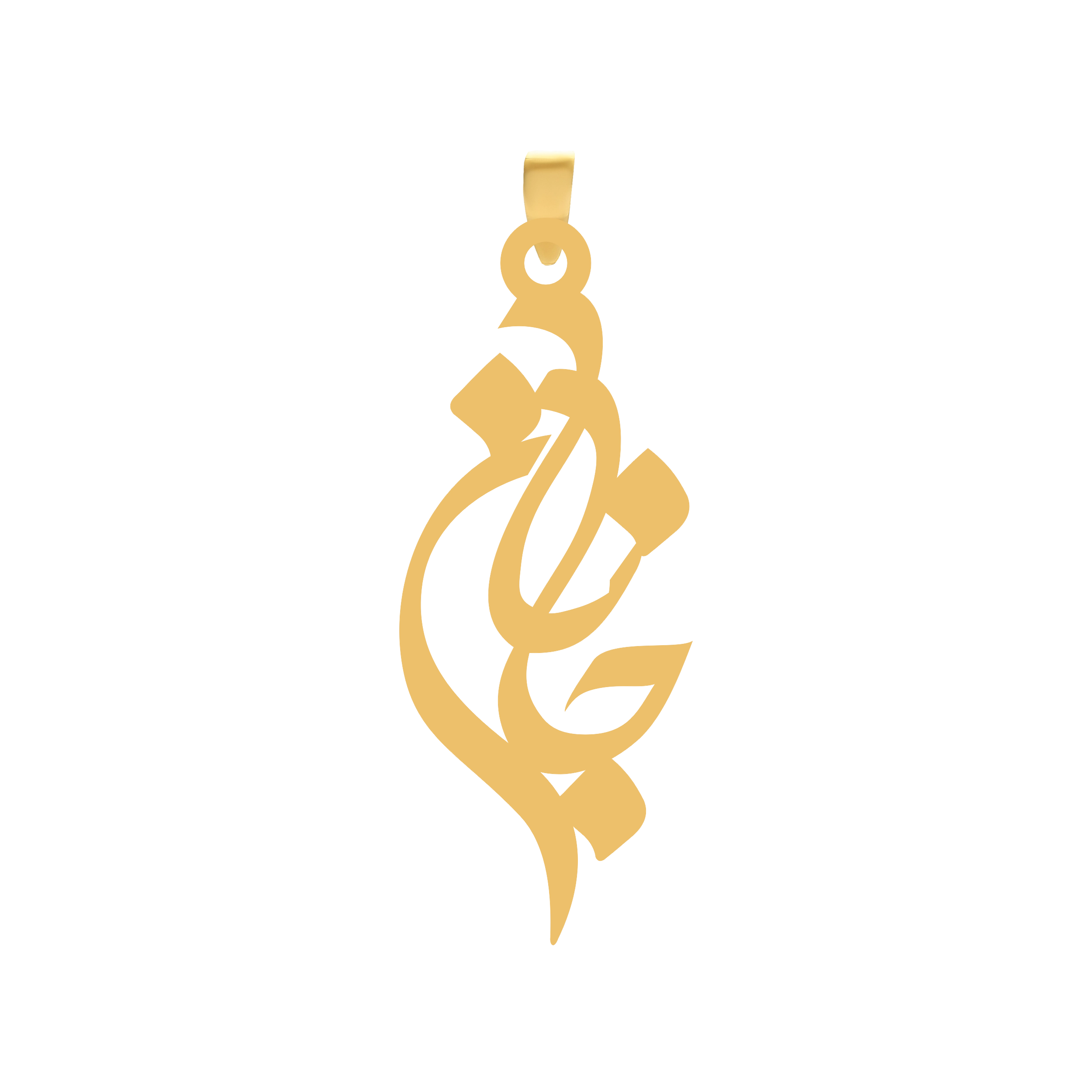 آویز طلا اسم جانان آویز طلا اسم جانان